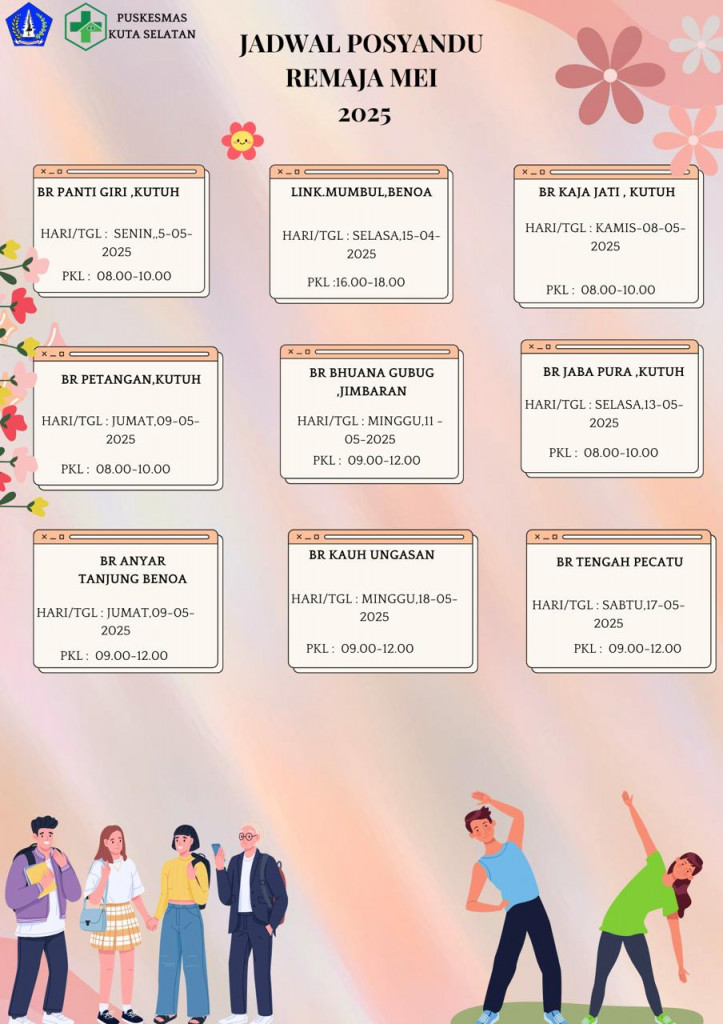JADWAL POSYANDU REMAJA MEI 2025